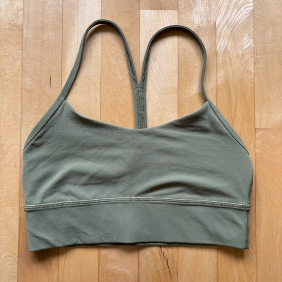 lululemon athletica Other - Lululemon Flow Y Nulu Longline Bra - Bronze Green - Size 6